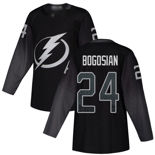 Adidas Tampa Bay Lightning Men #24 Zach Bogosian Black Alternate Authentic Stitched NHL Jersey
